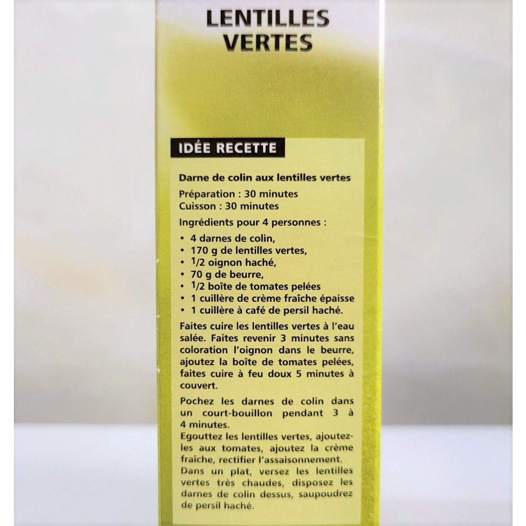 [Hộp 500g] ĐẬU LĂNG XANH [France] CSN Green Lentils