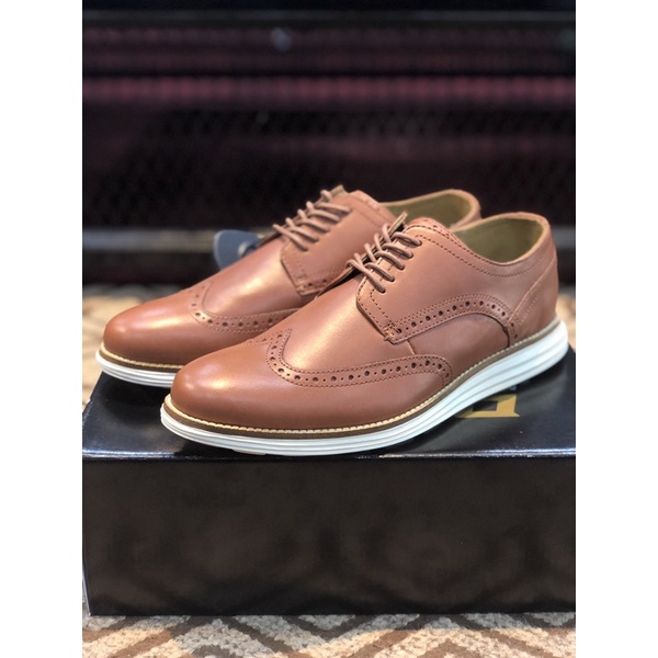 Giày tây da nam cao cấp, giày công sở nam Cole Haan chính hãng - Màu nâu, Size 40, 42
