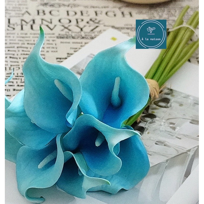 Cành hoa Calla lily loại 1 cao 33cm đẹp sang trọng, bằng PU, hoa cô dâu, hoa cưới, hoa decor trang trí