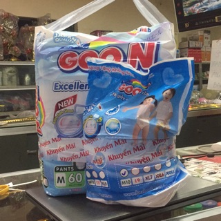 Tã bỉm Goon Slim quần/dán M60/L48/Xl42/m66/L56m/xl50