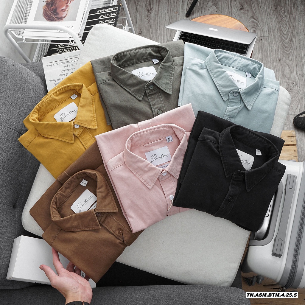 Aó sơ mi nam kaki BTN chính hãng (Chất vải kaki co dãn,form đứng,Hàng Vnxk)