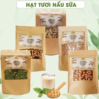 Hạt Óc Chó, Hạnh Nhân, Hạt Điều tươi nấu sữa - Hạt dinh dưỡng nấu sữa