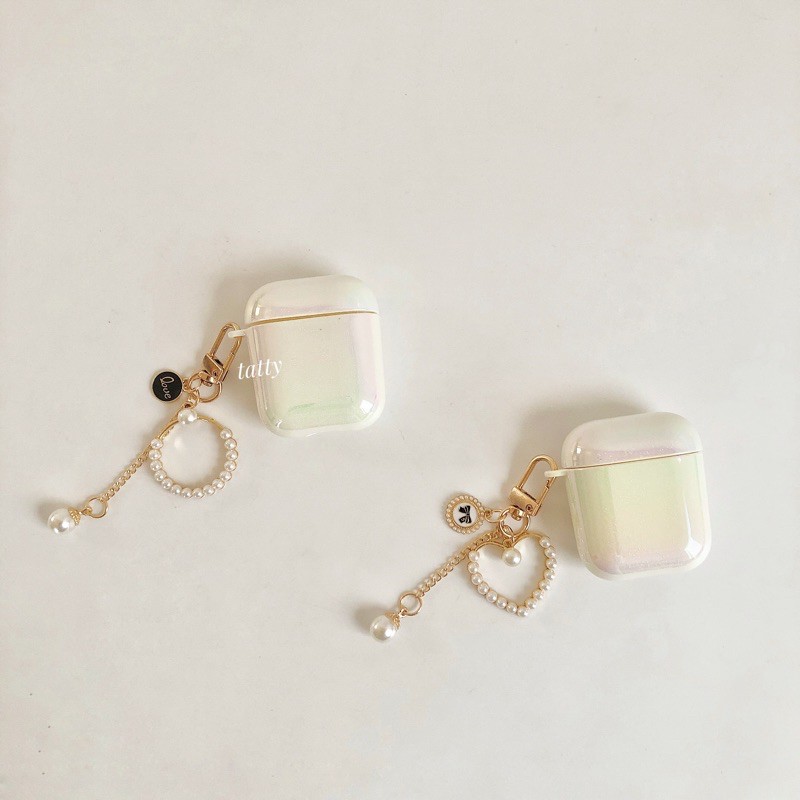 VỎ BAO ĐỰNG AIRPODS 1/2/PRO NGỌC TRAI (KHÔNG KÈM KEYRING)