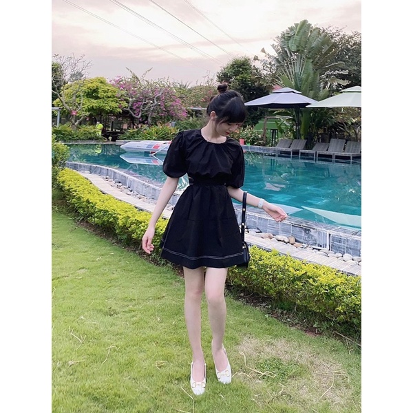 VÁY ĐEN THẮT EO 𝐀𝐍𝐍𝐀 𝐃𝐑𝐄𝐒𝐒