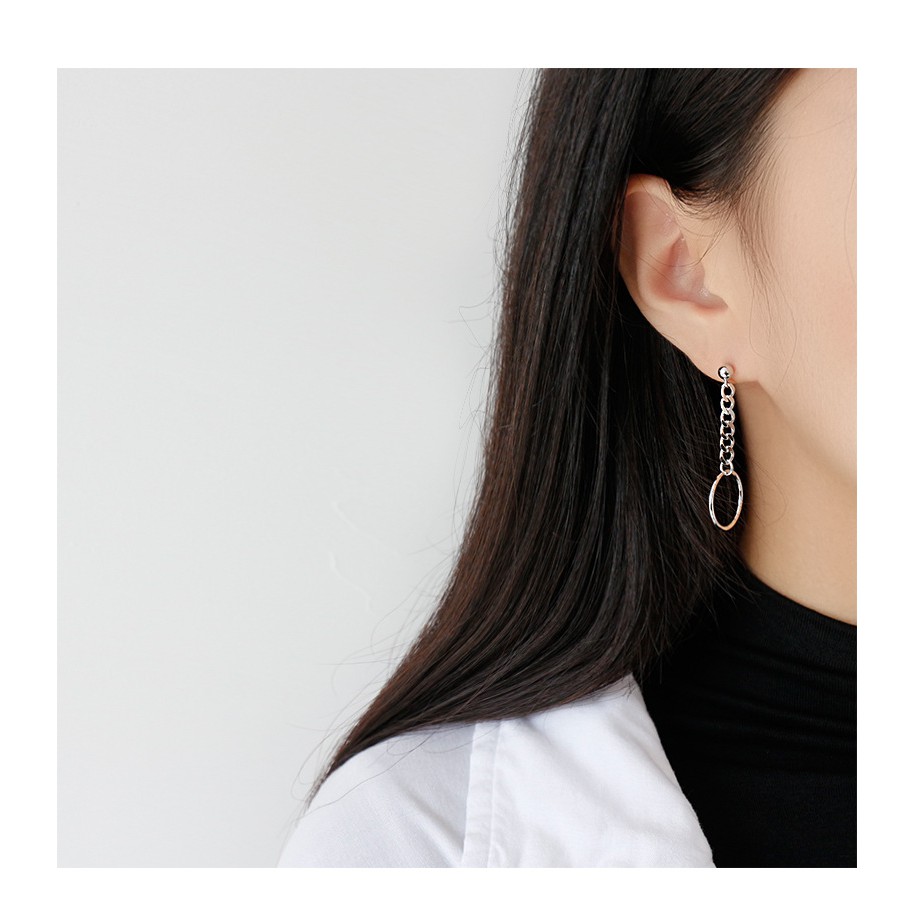 (MỘT ĐÔI)Bông tai Unisex titan không gỉ