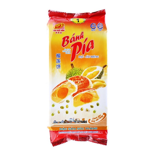Bánh pía đậu - sầu riêng Tân Huê Viên gói 280g