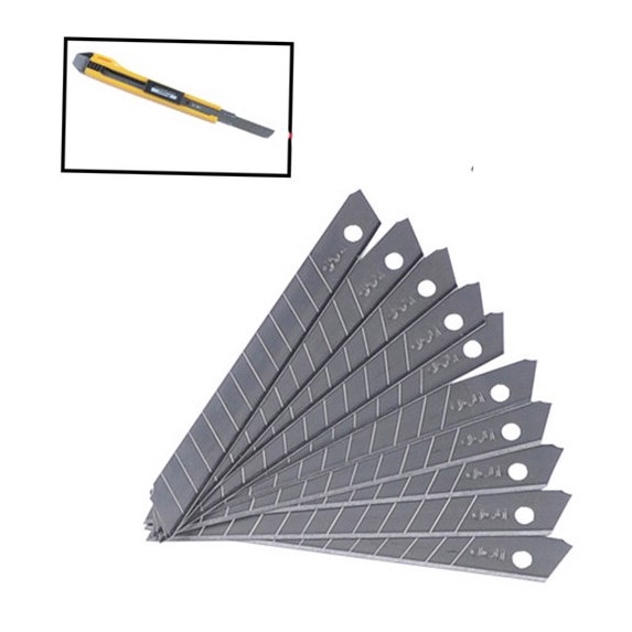 Snap Off snap-off Cutter Knife Paper Backup Spare Blade Office Stationery Art Box Package Open Craft Handicraft Hobby Slide Tool