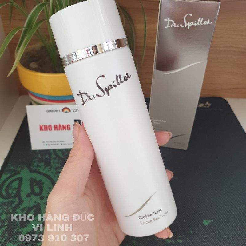 (Bill Đức ảnh sau) Nước hoa hồng trắng da nám Dưa leo Dr Spiller Cucumber Toner 200ml