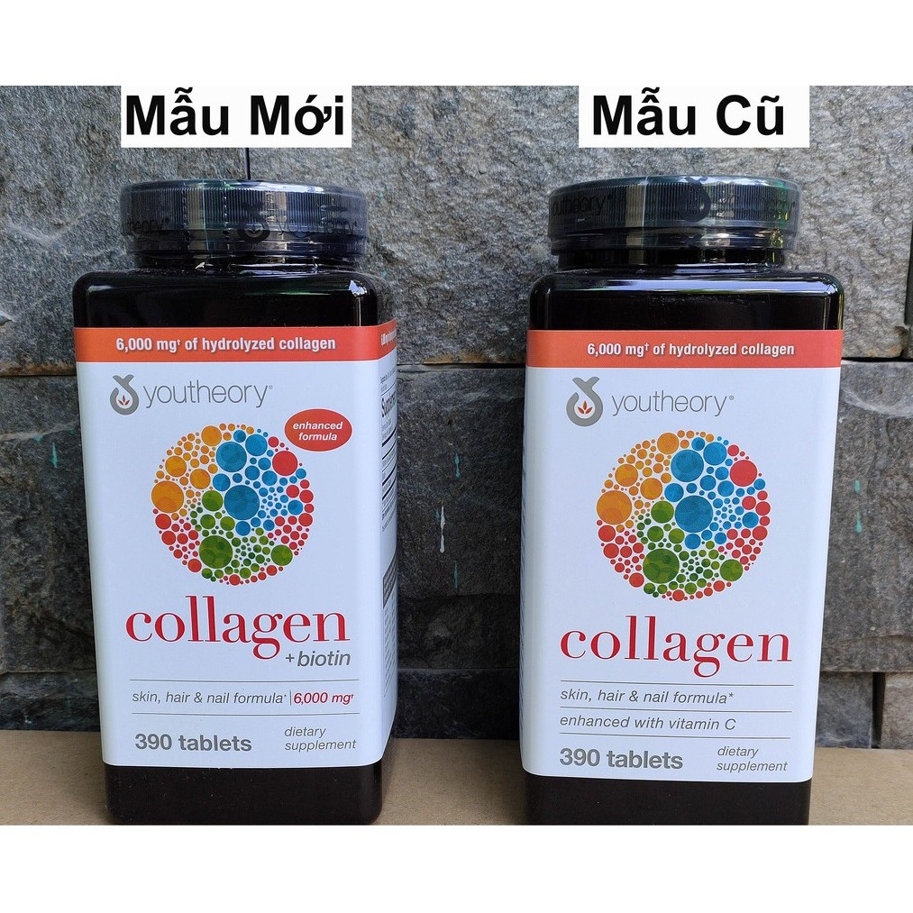 [HSD10/2022]Youtheory Collagen + bioten  390 Viên- Hair Nails Formula Types 6000mgr | BigBuy360 - bigbuy360.vn