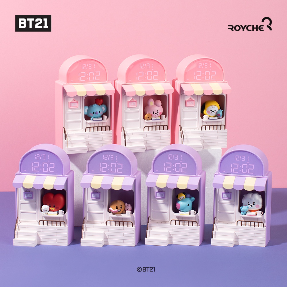 BT21 Little Buddy Cafe LED Clock