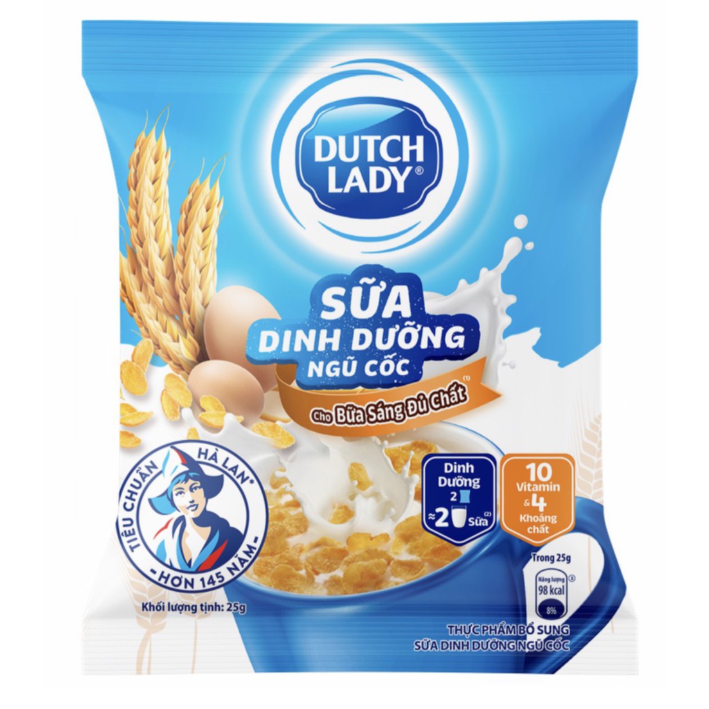 Sữa bột dinh dưỡng ngũ cốc Dutch Lady  gói 25g