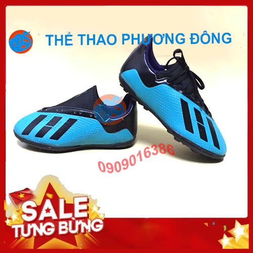 Giày đá bóng sân cỏ nhân tạo X18 ⚡tặng tất⚡ giày đá bóng đá banh  đế cao su khâu đế 100%