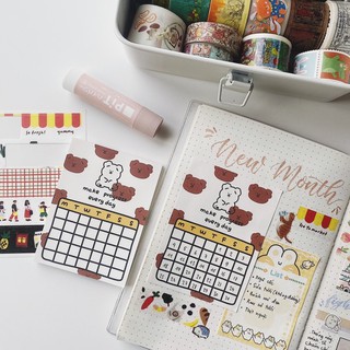 Giấy note gấu nâu cute