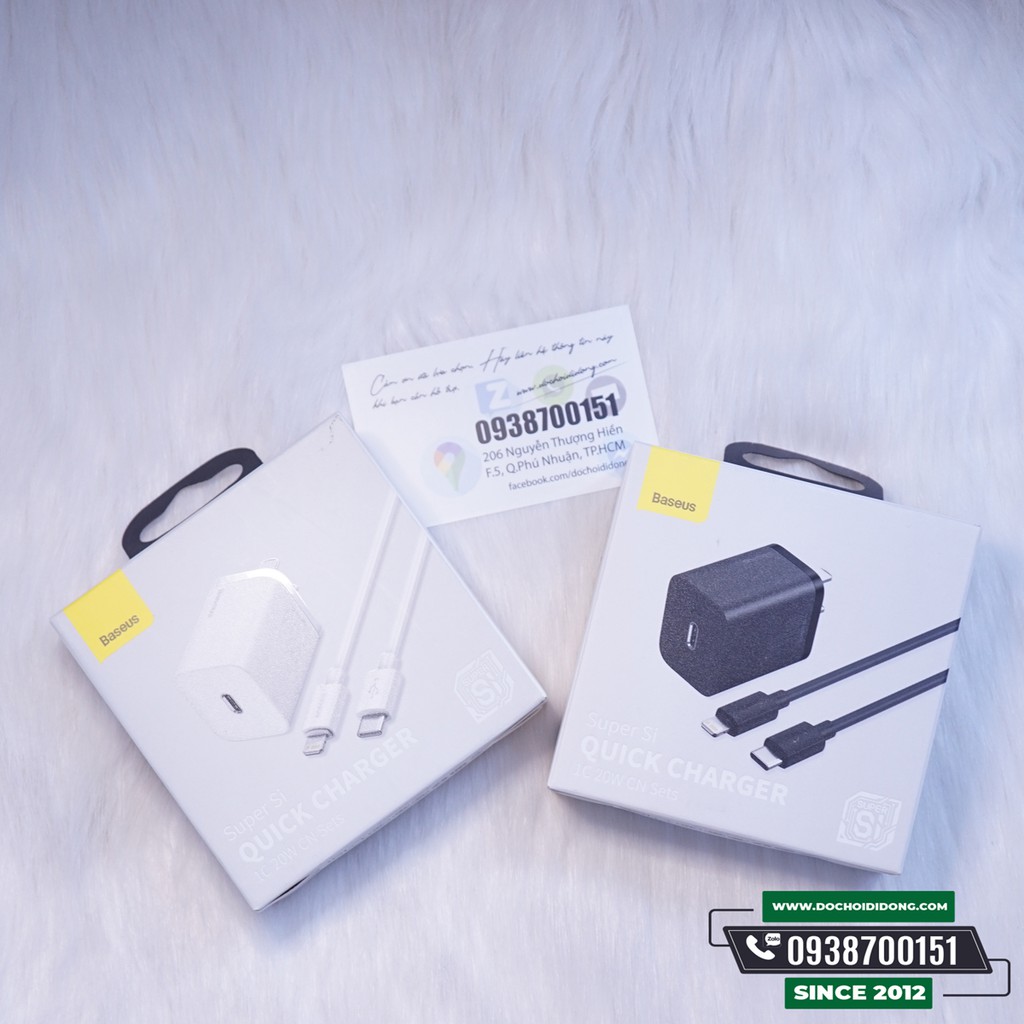 Bộ Sạc Nhanh Baseus Super Si Quick Charger 20W Dùng Cho IPhone