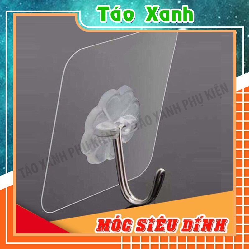 Móc Dán Tường Siêu Dính Trong Suốt Chịu Lực Tốt Treo Tường Chắc Chắn 6x6 cm | BigBuy360 - bigbuy360.vn