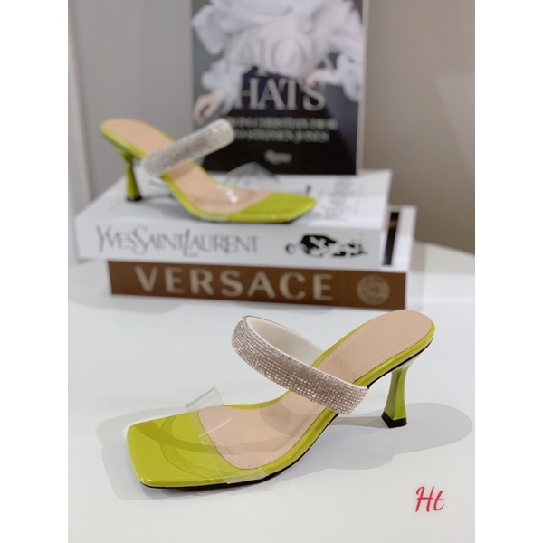 ❤️ NEW HOT 2022 HÀNG CÓ SẴN❤️ Guốc mika quai đá gót nhọn 7cm