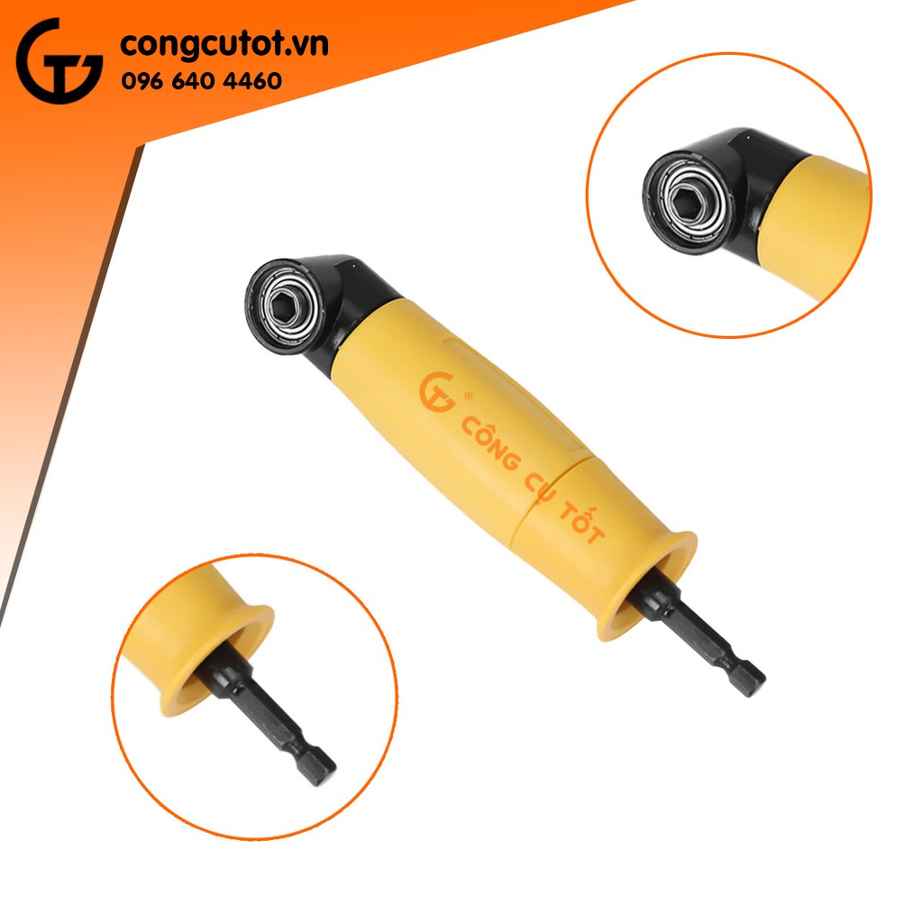 Đầu chuyển hướng bắt vít 90° tặng kèm 10 mũi bắt vít