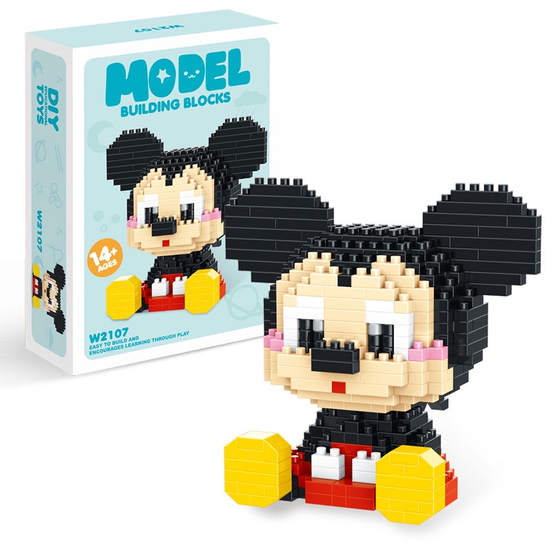 Cx-disney Lina Belle Mickey Minnie / Mô Hình Đồ Chơi Lắp Ráp Động Vật 3D Lắp Ráp Dễ Thương / Quà Tặng