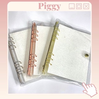 Bìa sổ còng binder trong suốt nhũ glitter size A5 A6