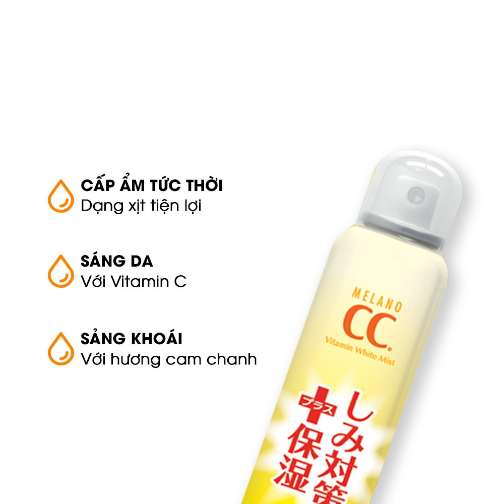 Xịt Khoáng Trắng Da Rohto CC Melano Spray Mist 100g