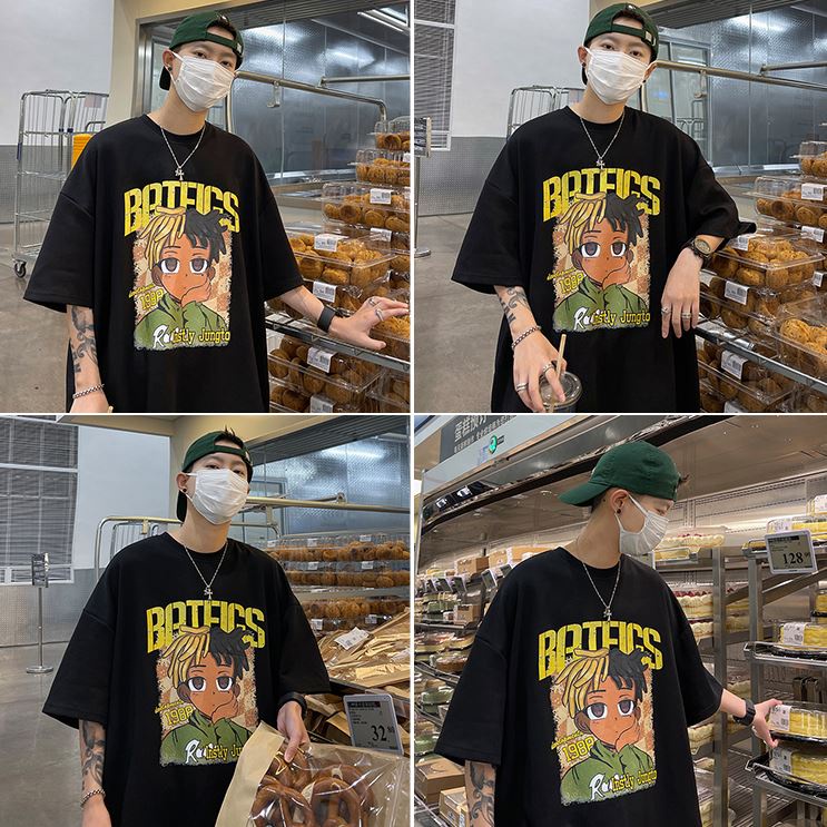 Áo thun tay lỡ nam nữ form rộng unisex siêu đẹp siêu rẻ BATFICS N22