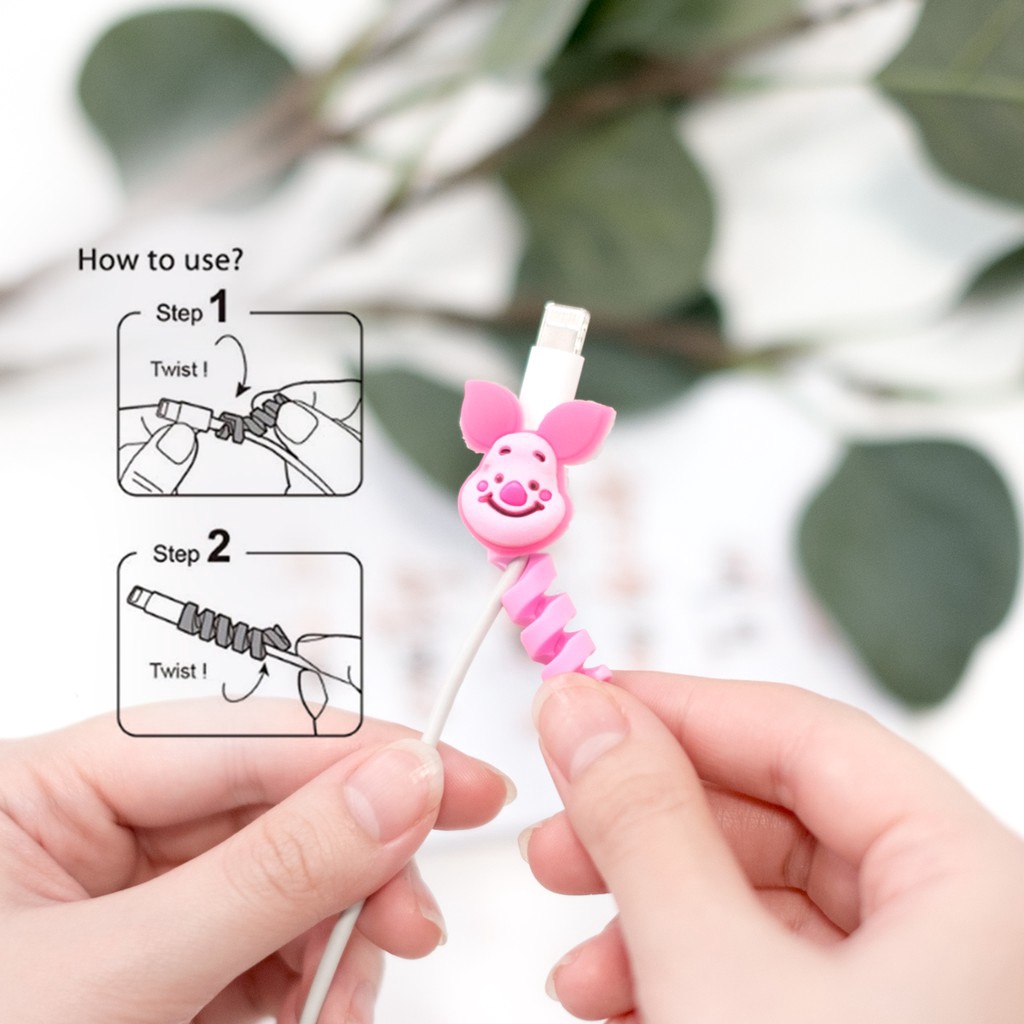 Dây bảo vệ dây cáp dữ liệu hình thú vật dễ thương