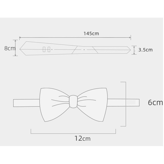 Bộ quà tặng Hộp Cà vạt 8cm, nơ cài áo, ghim cài áo, kẹp cà vạt, măng-set, Bộ quà tặng sang trọng lịch sự - AdamZone