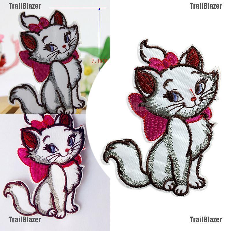 Sticker Ủi Thêu Hình Mèo Dễ Thương