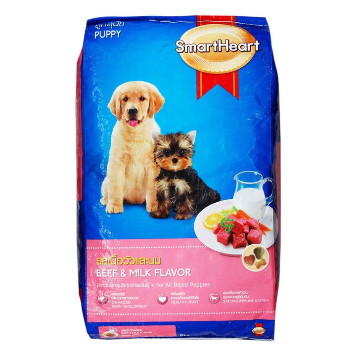 Thức ăn cho chó con dưới 1 tuổi Smartheart Puppy túi 400gr