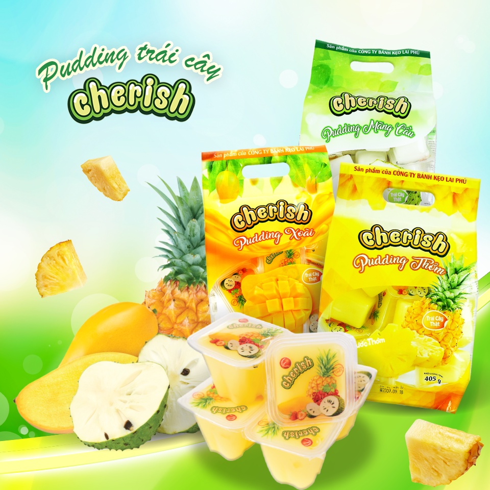 Thạch Pudding Cherish 405G