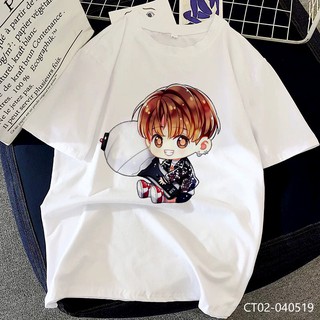 Áo thun BTS chibi Jungkook ôm bóng Mockup1