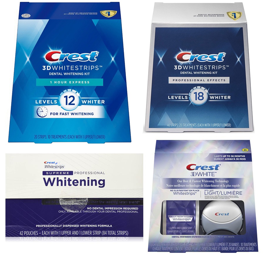 Miếng dán trắng răng Crest 3D White Mỹ