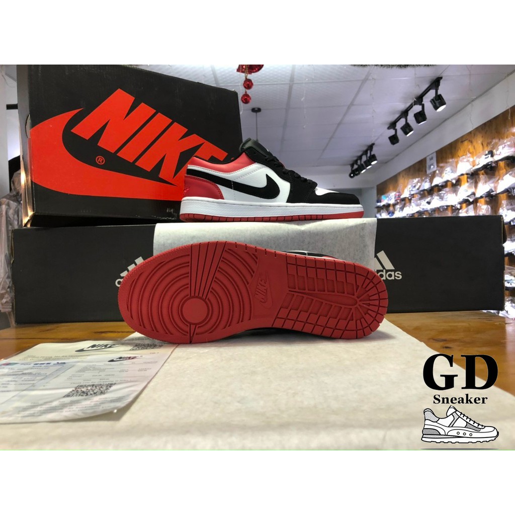 Giày JORDAN 1 low đỏ trắng Bản SlÊU CẤP  - GD sneaker