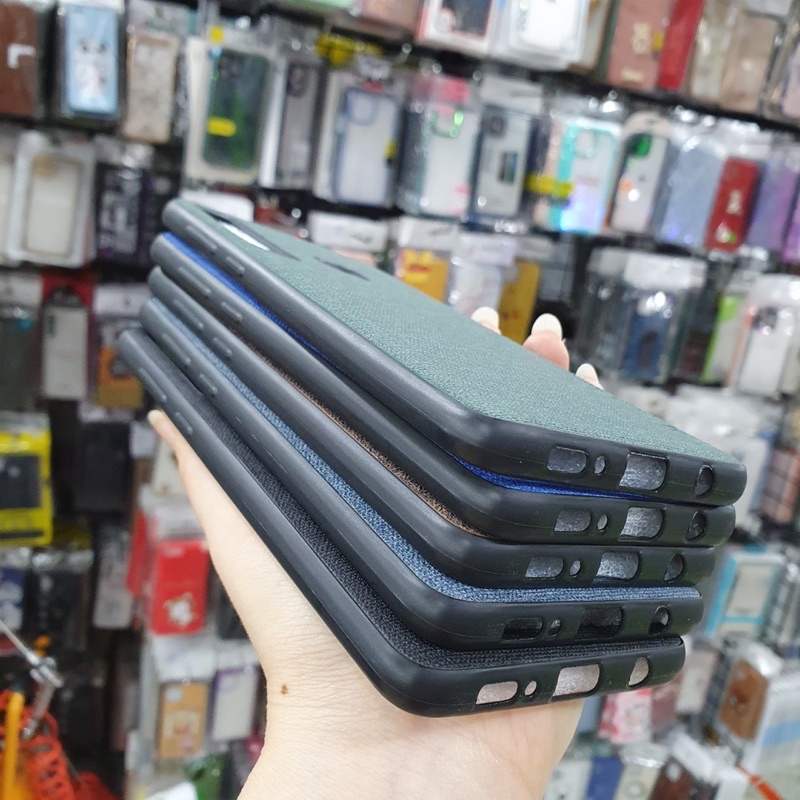 Ốp Sámung A9 2018/A950 dẻo silicon,vân kiểu vải thời trang.