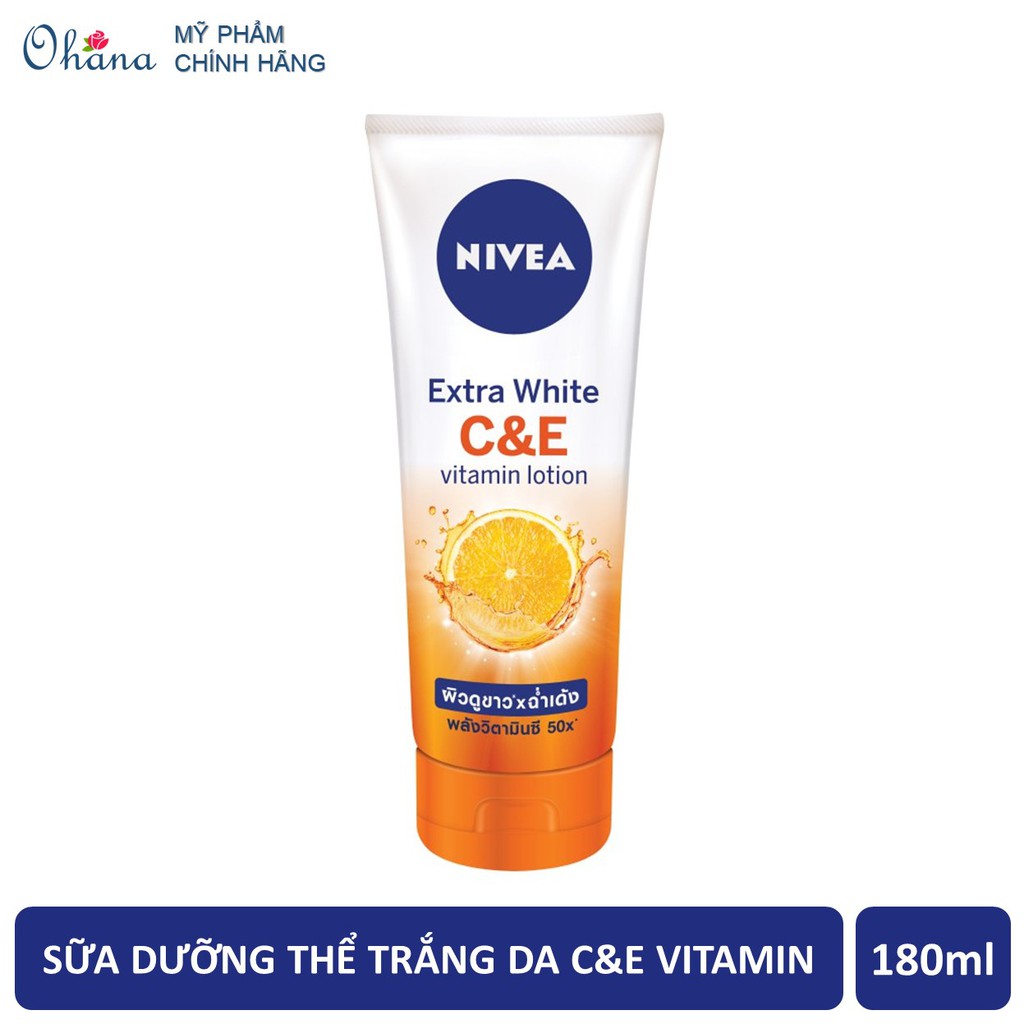 Sữa Dưỡng Thể Dưỡng Trắng Nivea Extra White C&amp;E Vitamin Lotion 180ml