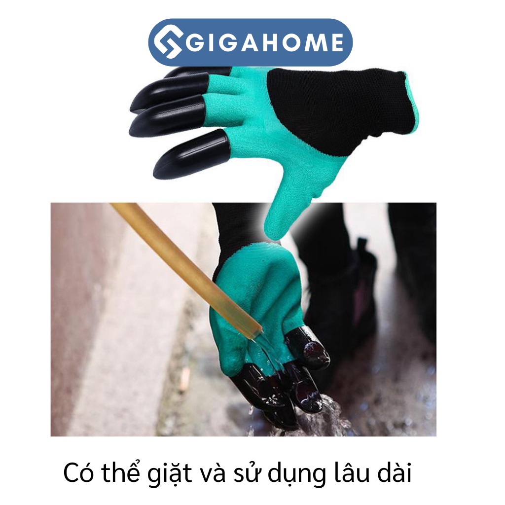 Găng Tay Làm Vườn Chuyên Dụng GIGAHOME Có Bộ Móng Vuốt Bới Đất, Chăm Sóc Cây 3147