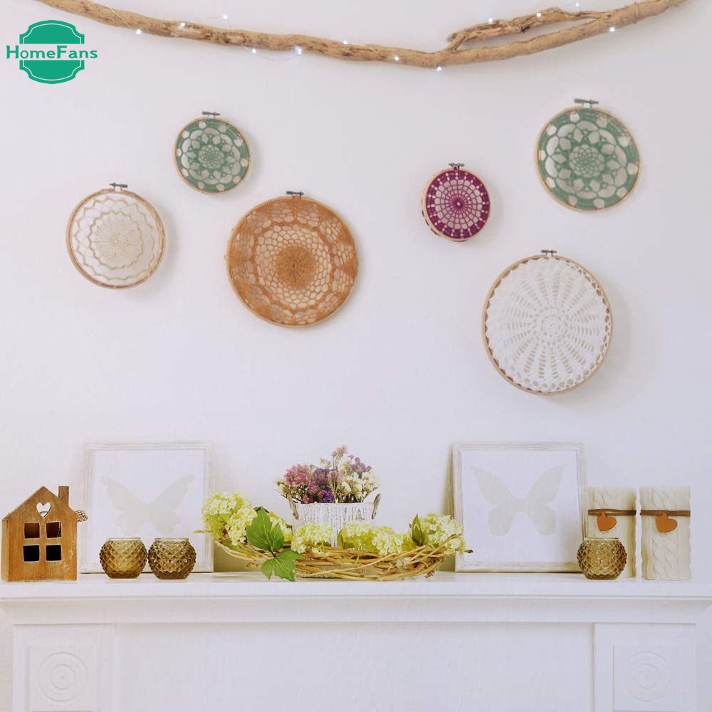 Khung thêu tròn bằng gỗ tre 6 kích cỡ có thể điều chỉnh