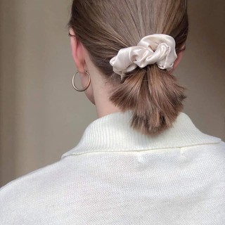 Dây Buộc Tóc Vải Thời Trang - Cột Tóc Scrunchies Phi Bóng Mới