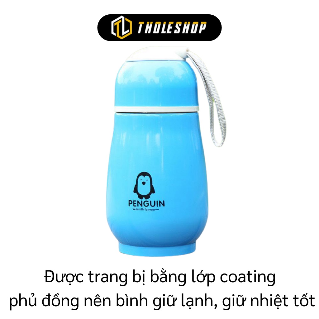 Bình Đựng Nước - Bình Nước Giữ Nhiệt Chim Cánh Cụt Đáng Yêu, Giữ Nhiệt Tốt 5057