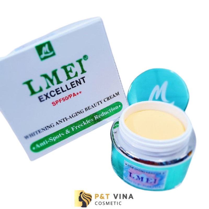 Kem Lmei Dưỡng Trắng Da Cao Cấp Xanh Lá Whitening Anti - Aging Beauty Cream (New) 20g