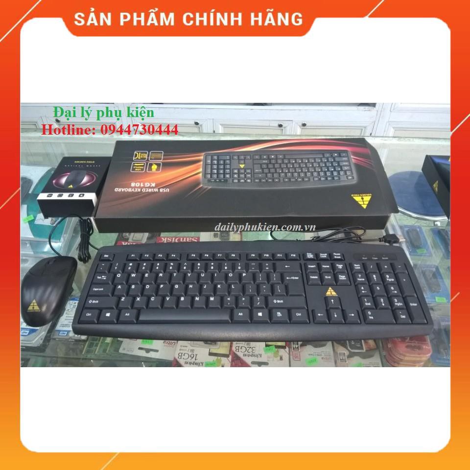 [Mã ELFLASH3 hoàn 10K xu đơn 20K] Bàn phím Golden Field KG108 dailyphukien