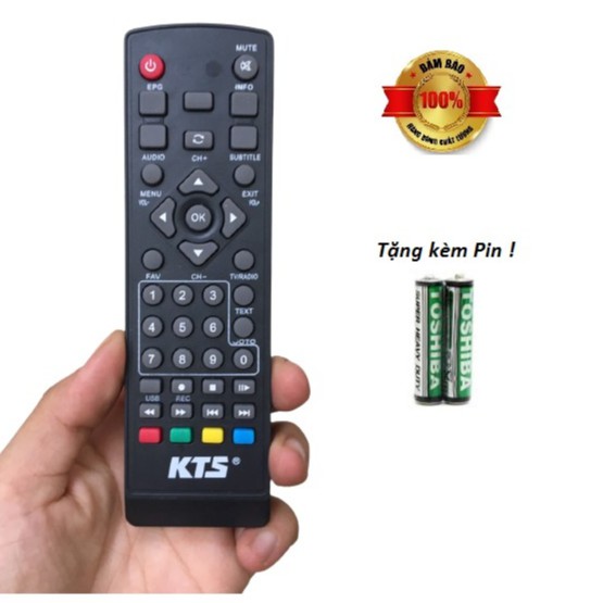 Điều khiển đầu thu kỹ thuật số KTS,Remote đầu kỹ thuật số KTS tốt 100%