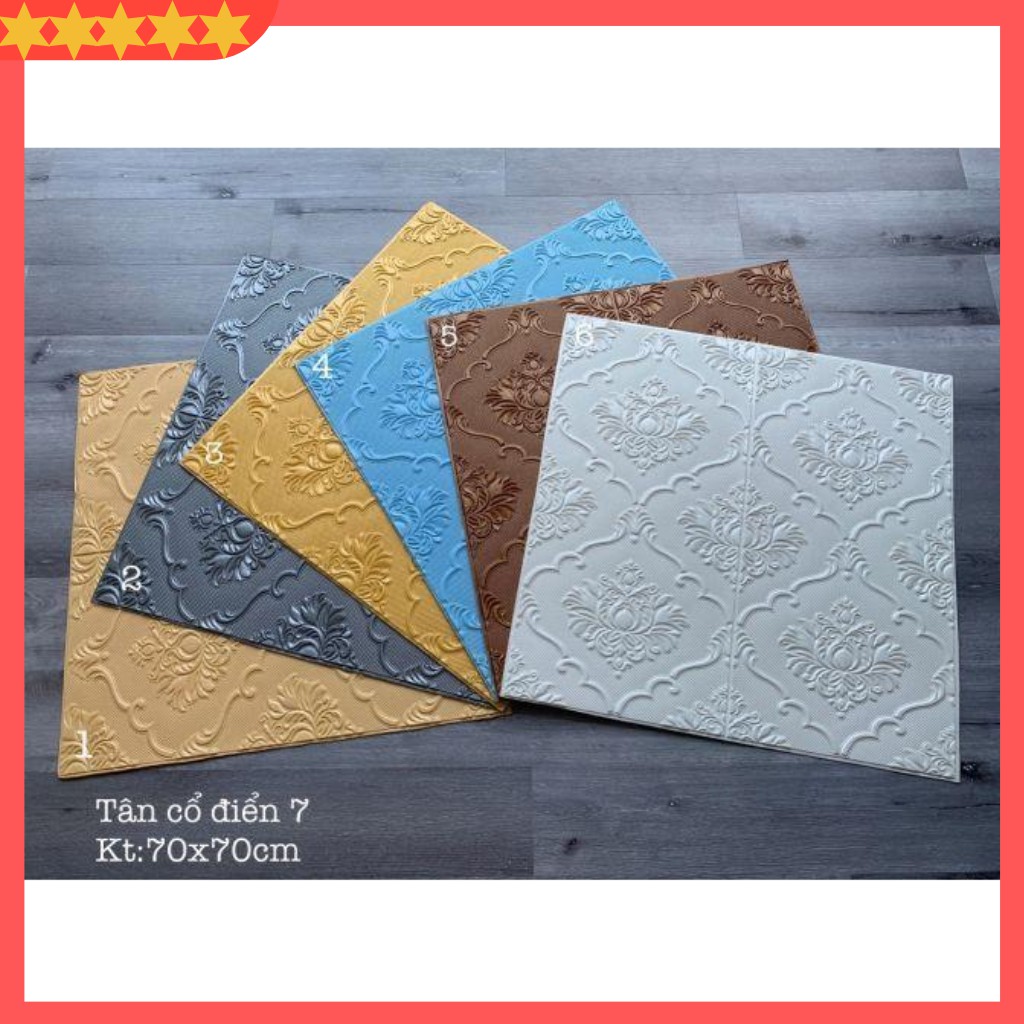 Xốp Dán Tường Tân Cổ Điển 7 Kt 70X70 cm