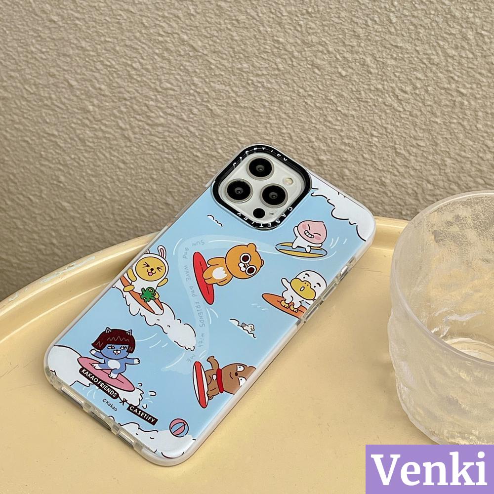 Ốp điện thoại TPU mềm viền dày in hình KAKAO thích hợp cho iPhone 11 Max Pro pro X/ XS XR 12 7/ 8/ S Plus/ 8