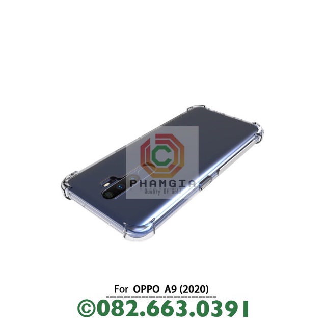 Ốp lưng Oppo A9 2020 dẻo đen, dẻo trong silicon