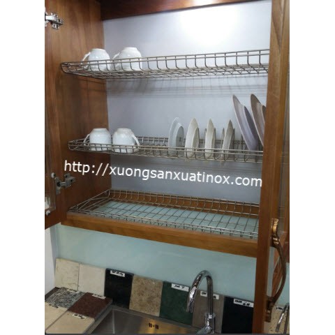 Giá úp bát đĩa inox tủ bếp