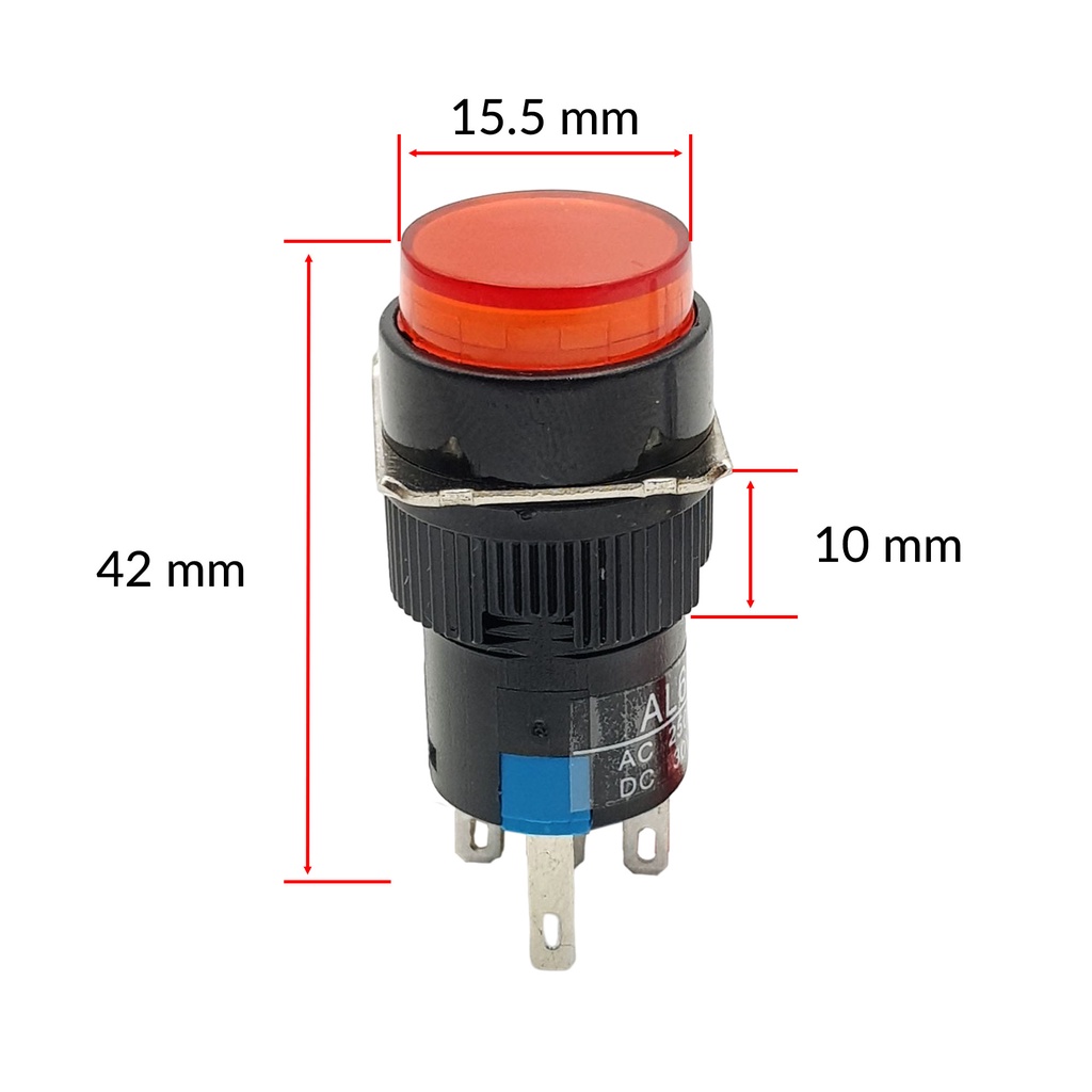 Nút nhấn nhả có đèn AL6-M 24V