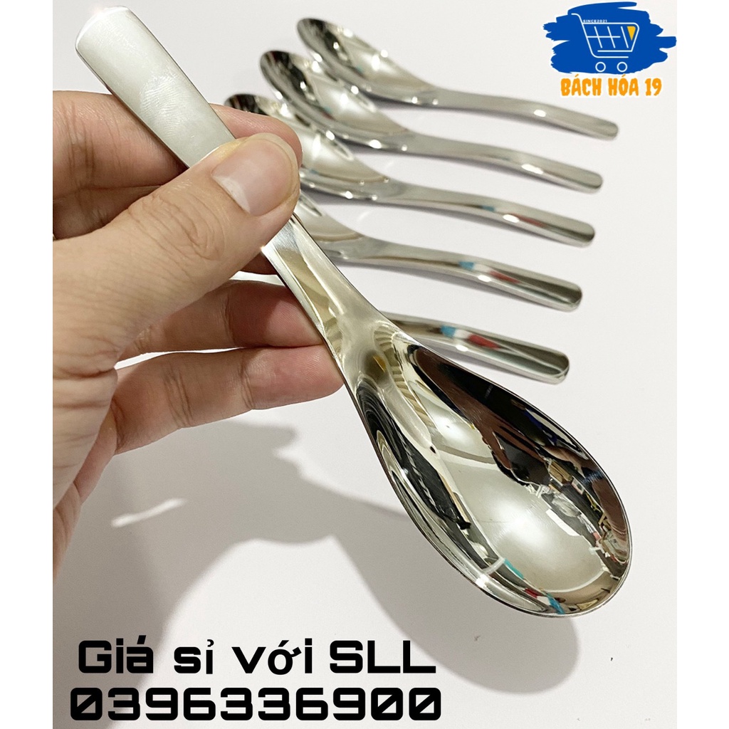 Thìa súp inox 304 thái lan nhập khẩu, Thìa phở súp inox xịn
