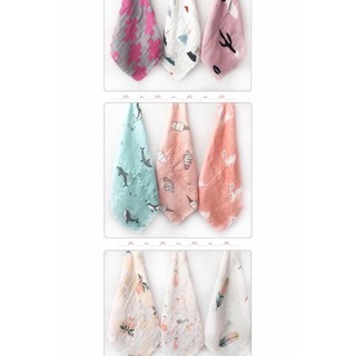 Combo 10 set khăn muslin sợi tre cao cấp