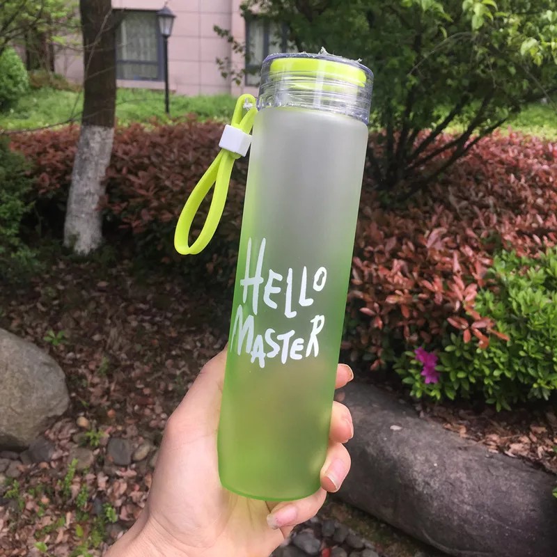 Nhập LETTA Hoàn 5k Xu Đơn 150k_Bình Thủy Tinh Hello Master 450ml - 4 Màu #6